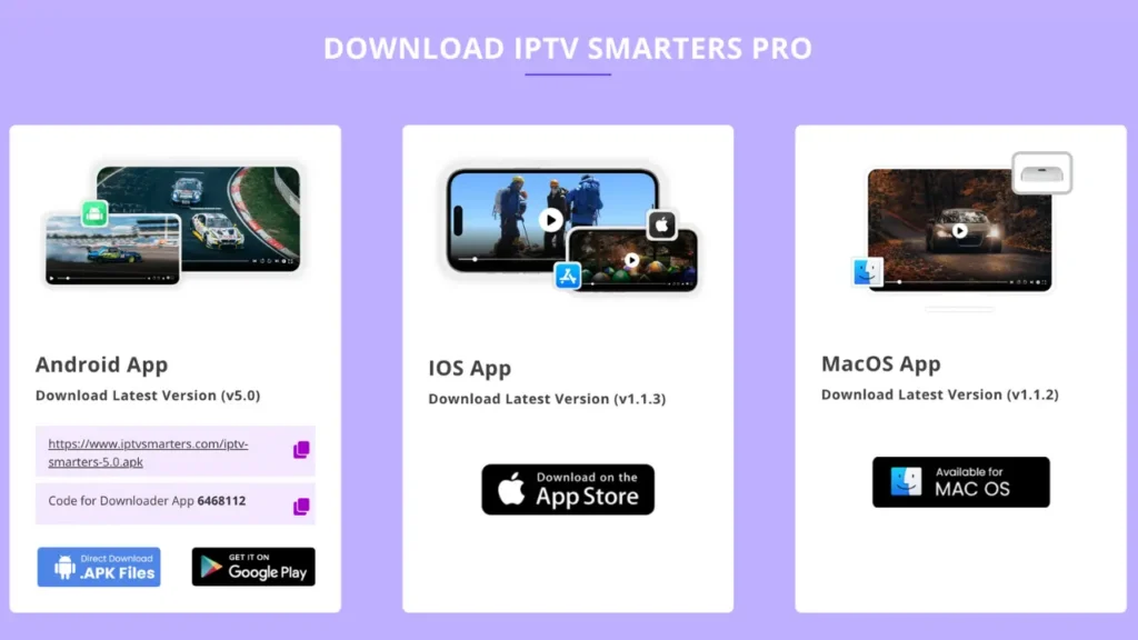 iptv smarters download code